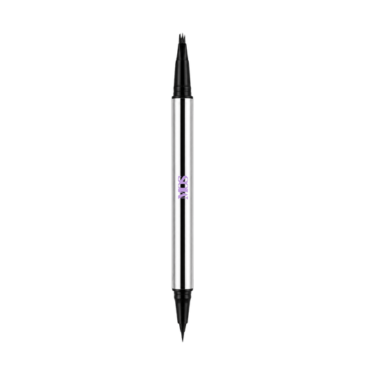 Dual-ended eyebrow pen